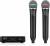 Behringer ulm302mic High-performance 2.4 Ghz Digital Wireless System With 2 Handheld Microphones And Receiver color image