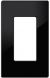 Crestron Fp-g1-b-t  Decorator Style Faceplate, 1-gang, Black textured color image