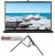ELCOR lite series Tripod/portable projector screen, 92- Inches Diagonal in 16:09 Wide format, 4ft. Height x 7ft. width, UltraHD,3D, 4k technology color image
