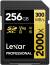 Lexar 256GB SDXC UHS-II v90 2000x Memory Card color image