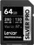 Lexar 64GB SDXC UHS-II v60 Silver Pro Memory Card color image