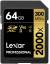 Lexar 64GB SDXC UHS-II v90 2000x Memory Card color image