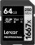 Lexar Professional Silver PRO UHS II C10, U3, V60, Full-HD & 4K Video 64 GB SDXC Class 10 280 MB/s Memory Card color image
