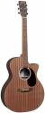 Martin GPC-X2E Macassar Grand Performance Cutaway Acoustic-Electric Guitar color image