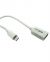 Portronics Micro usb to usb Otg Cable (white) color image