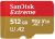 Sandisk 512gb Extreme Microsdxc uhs-i Memory Card With Adapter - C10, u3, V30, 4k, A2 (sdsqxa1-512g-gn6ma) color image