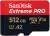 SanDisk Extreme Pro 512 GB MicroSDHC Class 10 200 MB/s Memory Card color image