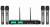 Studiomaster XR 100 4H 4 Hand Wireless Microphone Set color image
