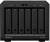 Synology 6-Bay 2.5 inch NAS DS620slim (Diskless) - Black Metal Tabletop/Rack Mount Server NAS color image