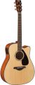 Yamaha FGX800C Natural Electro-Acoustic Guitar color image