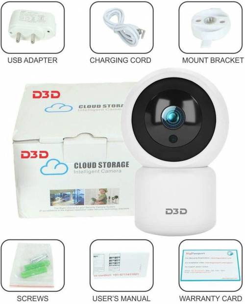 D3d t2816 Hd 1080p Wifi Security Camera Ptz 360