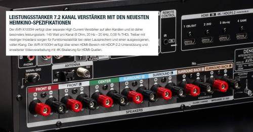 Buy Denon AVR-X1500H 7.2Ch AV Receiver with Amazon Alexa Online in