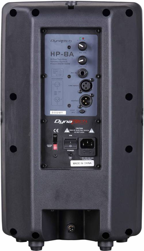Hp 15a Box Speaker Dyna Buy Dynatech HP-8A-B Active Pa Speakers