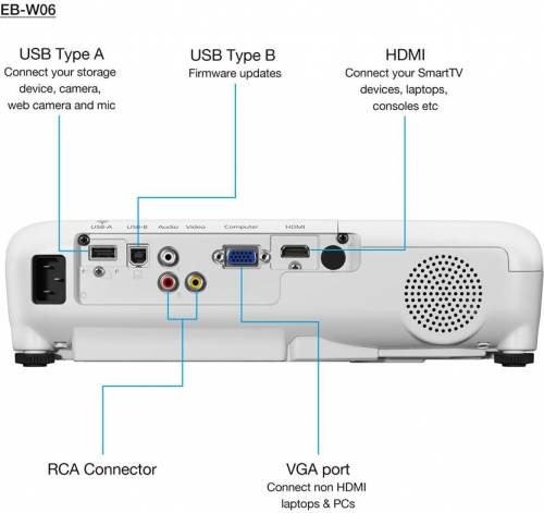 Buy Epson EB-W06 projectors Online in India at Lowest Price | VPLAK