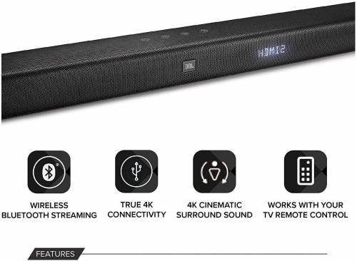 Jbl Bar Channel Soundbar 4k Home theater System With Wireless Subwoofer  (450 Watts, Dolby Digital)