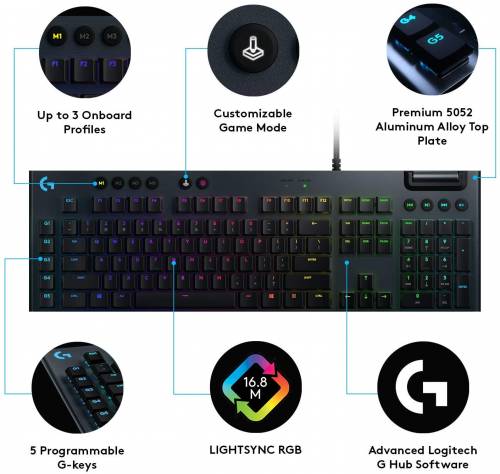 Buy Logitech G813 Keyboards Online In India At Lowest Price | Vplak