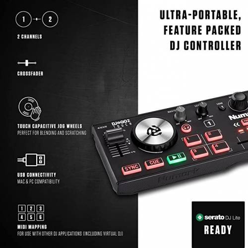 Buy Numark DJ2GO2 Touch Handy DJ Controller with Capacitive Touch