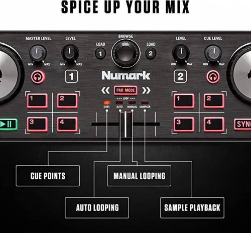 Buy Numark DJ2GO2 Touch Handy DJ Controller with Capacitive Touch