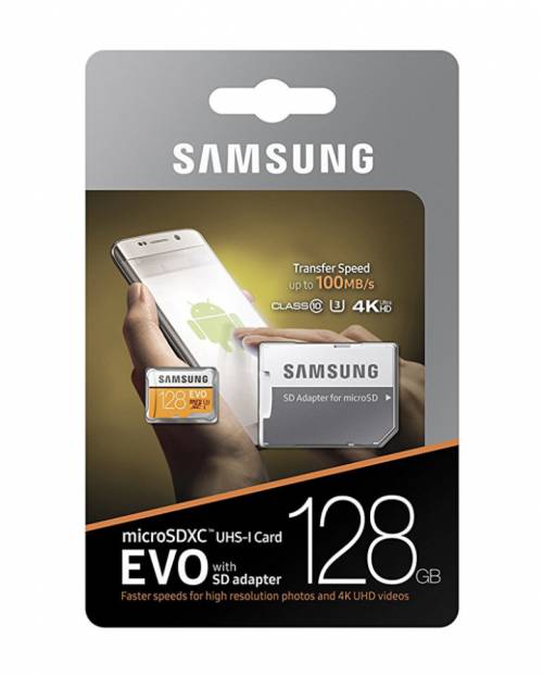 Buy Samsung Evo 128GB MicroSDXC Card With Adapter Online At Best