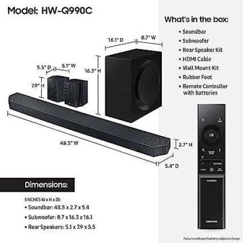 Samsung Q990c Channel Dolby Atmos Soundbar