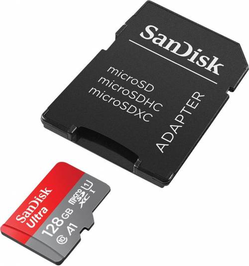Buy Sandisk 128GB A1 Class 10 MicroSDXC Memory Card With Adapter