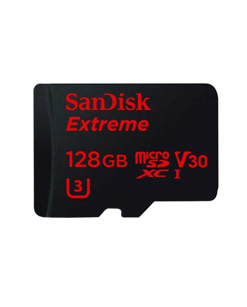 Sandisk Extreme 128gb Microsdxc uhs-i Card With Adapter (sdsqxaf-128g-gn6ma)