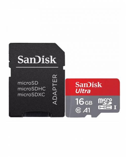Buy Sandisk 16gb A1 Class 10 Microsdxc Memory Card With Adapter