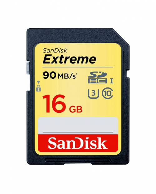 Buy Sandisk Extreme 16gb Class 10 Uhs-i Sdhc 90mb/s Memory Card