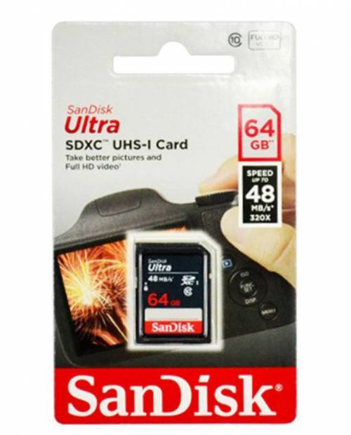 Buy Sandisk Ultra 64gb Class 10 Sdxc Uhs-i 48mb/s Memory Card