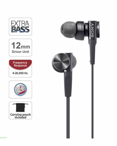 Buy Sony Mdr-xb75ap Premium In-ear Extra Bass Headphones With Mic