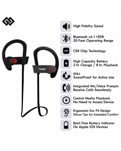 Tagg wireless bluetooth headphones with mic inferno sale