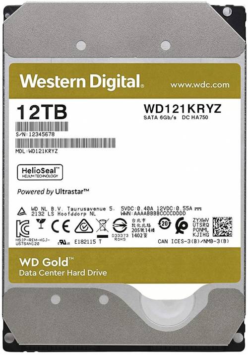 WD121KRYZ (160H) WD Gold 12TB ヘリウム WD121KRYZ (160H) WD Gold 12TB ヘリウム WD121KRYZ (160H) WD