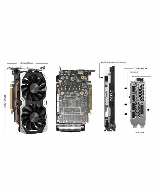 Zotac Geforce Gtx 1060 Power Connector Buy Zotac Geforce Gtx 1060