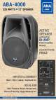 Ahuja Aba-4000 Pa Active Speaker 325-watts With Dual Rca image 