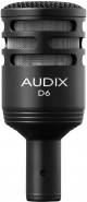 Audix D6 Dynamic Microphone For Recording Kicks And Drums image 