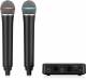 Behringer ulm302mic High-performance 2.4 Ghz Digital Wireless System With 2 Handheld Microphones And Receiver image 