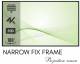 ELCOR, ezCinema Matte White Narrow fix frame Screen 200-inch Diagonal In 16:09 Ratio, UHD/3D/4K Technology image 