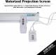 Elcor 16:9 Aspect Ratio 92 Inch Diagonal Motorized Projection Screen image 