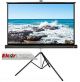 ELCOR lite series Tripod/portable projector screen, 92- Inches Diagonal in 16:09 Wide format, 4ft. Height x 7ft. width, UltraHD,3D, 4k technology image 