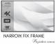 ELCOR ezCinema Matte White Narrow fix frame Screen 150-inch Diagonal In 16:09 Ratio image 