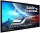 Elite Screens ER135WH1 135 Inches Sable Frame Acoustic Pro 1080P Full HD Fixed Transparent Perforated Frame Home Theatre Projection Screen image 