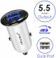 Irusu 5.5 Amps Fast Charging Car Charger With two Ports image 