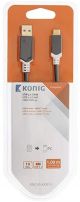 Konig usb-2.0 Cable- A Male to Micro 1 Meter image 