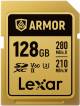 Lexar 128GB SDXC V60 Armor Gold Memory Card image 