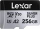 Lexar 256GB MicroSD Silver Plus Memory Card image 