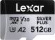 Lexar 512GB MicroSD Silver Plus Memory Card image 