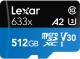 Lexar LSDMI512BB633A 633x 512GB MicroSDXC Class 10 100 MB/s Memory Card  image 