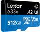 Lexar LSDMI512BB633A 633x 512GB MicroSDXC Class 10 100 MB/s Memory Card  image 