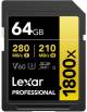Lexar 64GB SDXC UHS-II v60 1800x Memory Card image 