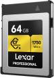 Lexar LCFX10-64GCRB Professional 64 CFexpress Class 10 1750 MB/s Memory Card image 